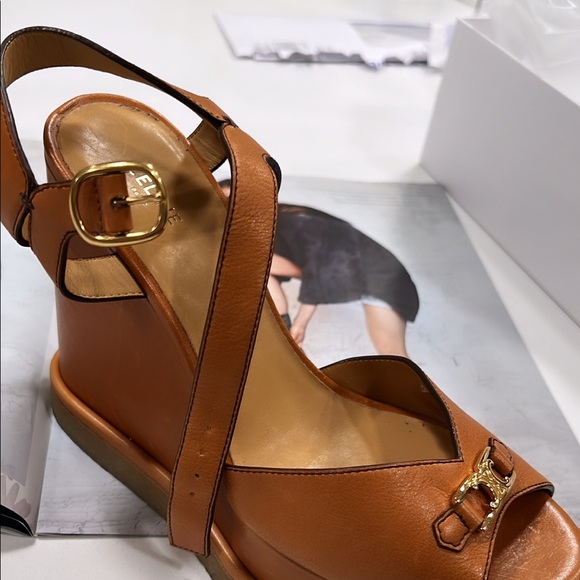 Celine Leather Brown wedge - Picture 2 of 5